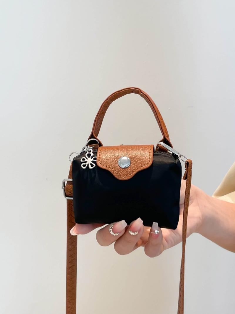 Women's Mini Crossbody Bag with Detachable Shoulder Strap, Zipper Closure, Decorative Purse, Flap Crossbody Purse, Christmas Gift for Young Girls