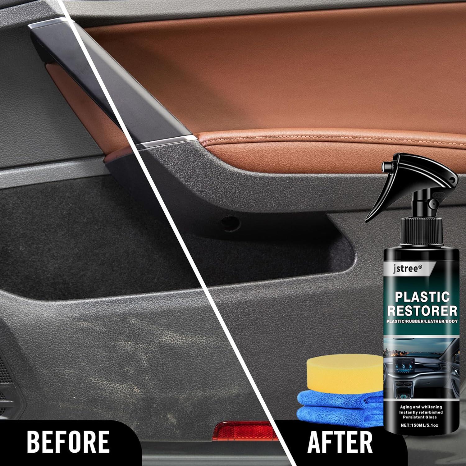 Car Plastic Refresher, Interior Repair, Bumper Restoration Tool, 150ML, Automotive Maintenance Solution