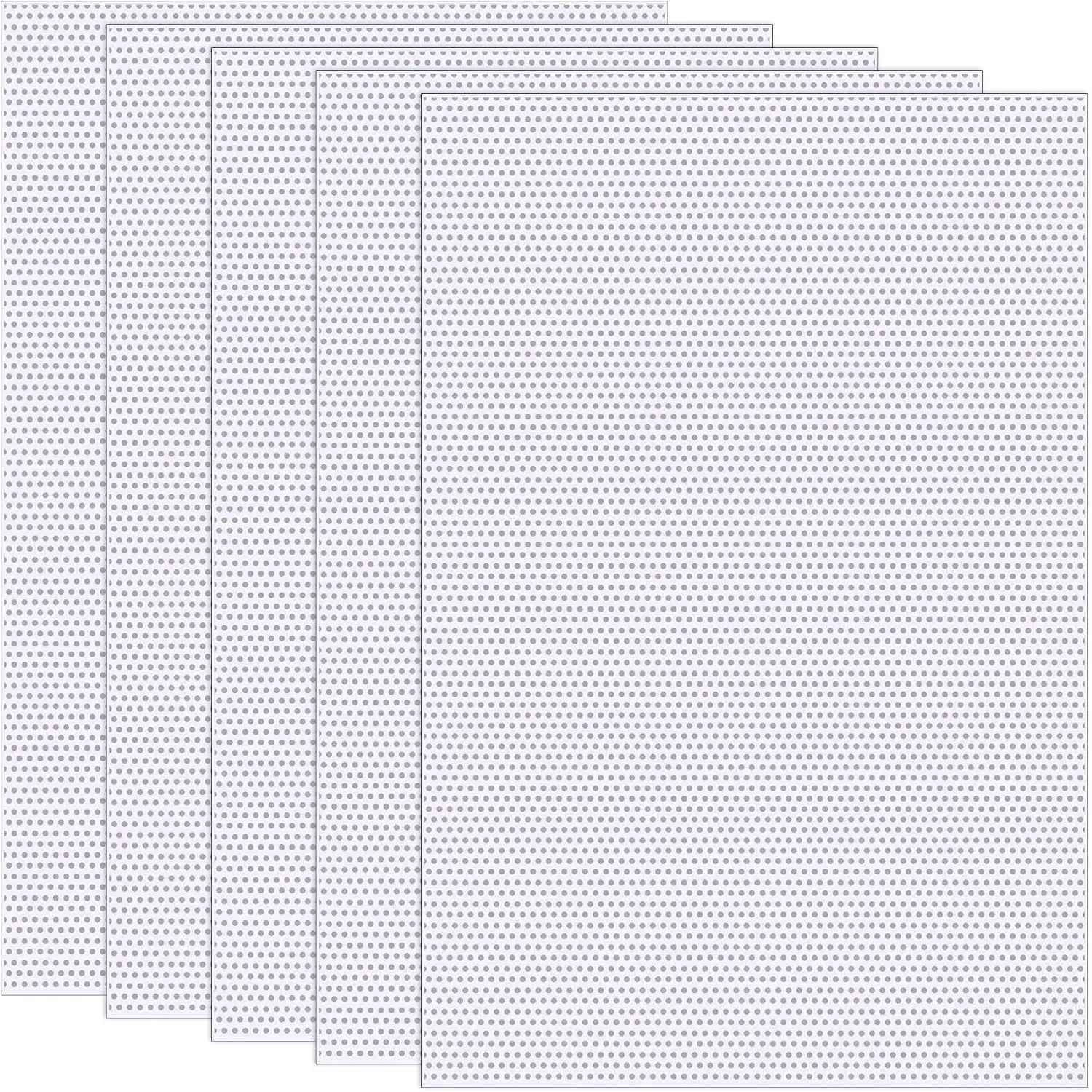 5 Sheets 0.5mm White Fursuit Eyes Mesh, Waterproof Printable PVC Eye Mesh Sheet for Furry Cosplay Props Fursuits Handicrafts Making - 11.8in x 7.87in