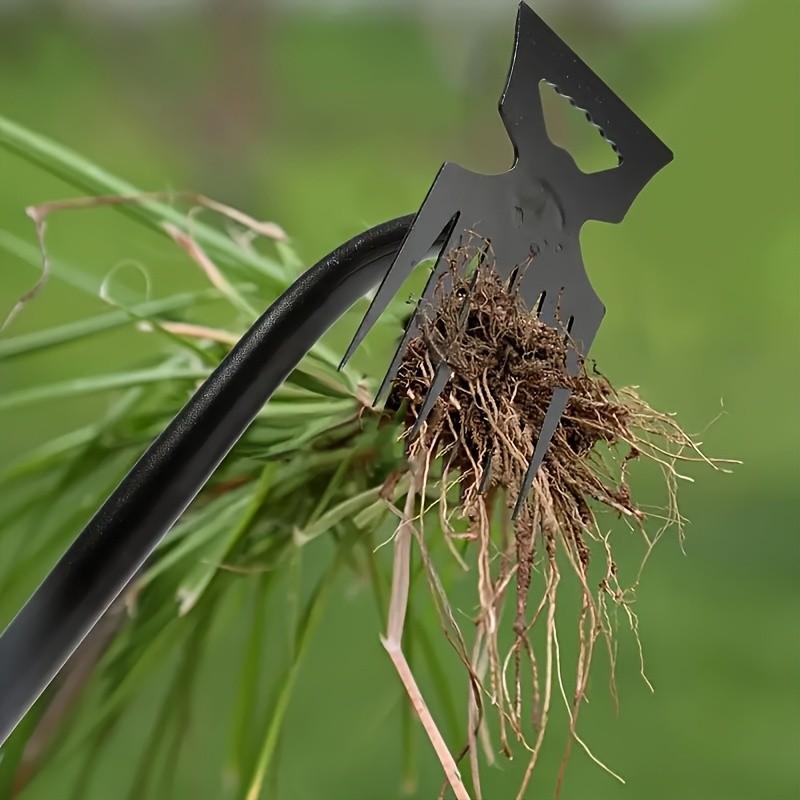 Weed Removal Tool, Garden Hoe for Soil Aeration, Dandelion Control Spade, Manganese Steel Weeding Rake, Essential Gardening Equipment