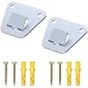 2 Pack Universal Fit Thick Steel Wall Mount Fan Bracket Holders with Fastening Screws