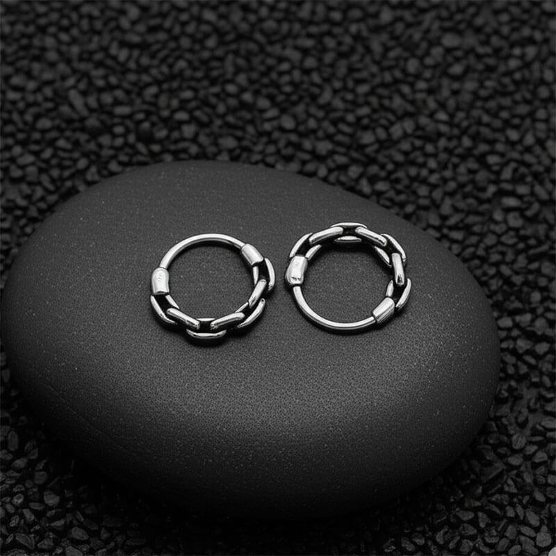 GTHIC Simple Chain Ring Stainless Steel Nose Ring for Men Women Daily Wear Fashion Accessories GTHIC Simple Chain Ring Stainless Steel Nose Ring for Men Women Daily Wear Fashion Accessories