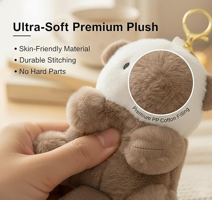 Cute Otter Plush Keychain | Adorable Animal Shape Pendant, Perfect Gift for All Seasons, Ideal Birthday Gift & Unique Charming Accessory