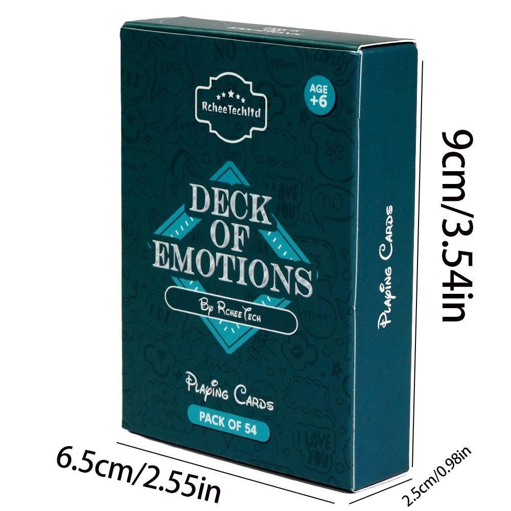 Deck of Emotions Emotion Recognition Card Game for Kids, Educational Strategy Board Game, Family Gathering Tool, Parent-Child Interaction Aid