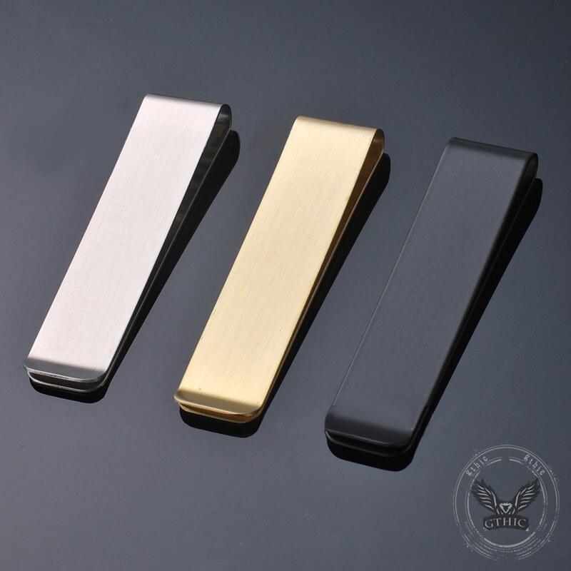 GTHIC Solid Color Simple Alloy Money Clip for Men Women Daily  Fashion Accessory