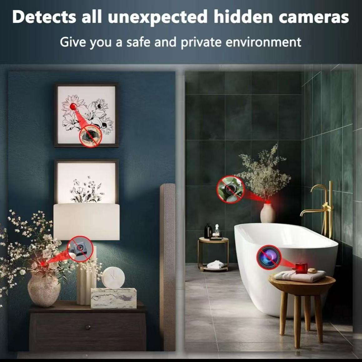 Spring Special Hidden Camera Detector, GPS Tracker Scanner, RF Signal Scanning, Ideal for Office, Travel, Hotel, Car