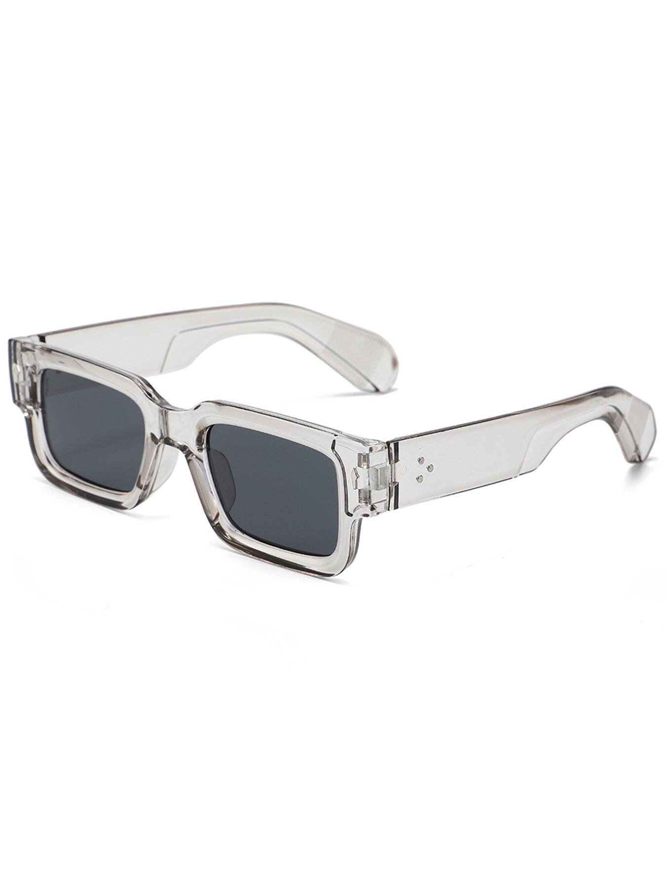 6Pcs Fashion Classic Square Frame Sunglasses, Trendy Stylish Sunglasses for Men & Women, Trendy Casual Sunglasses, Suitable for Parties, Travel, Business & Outdoor Activities, Ideal Gift, Photo Props