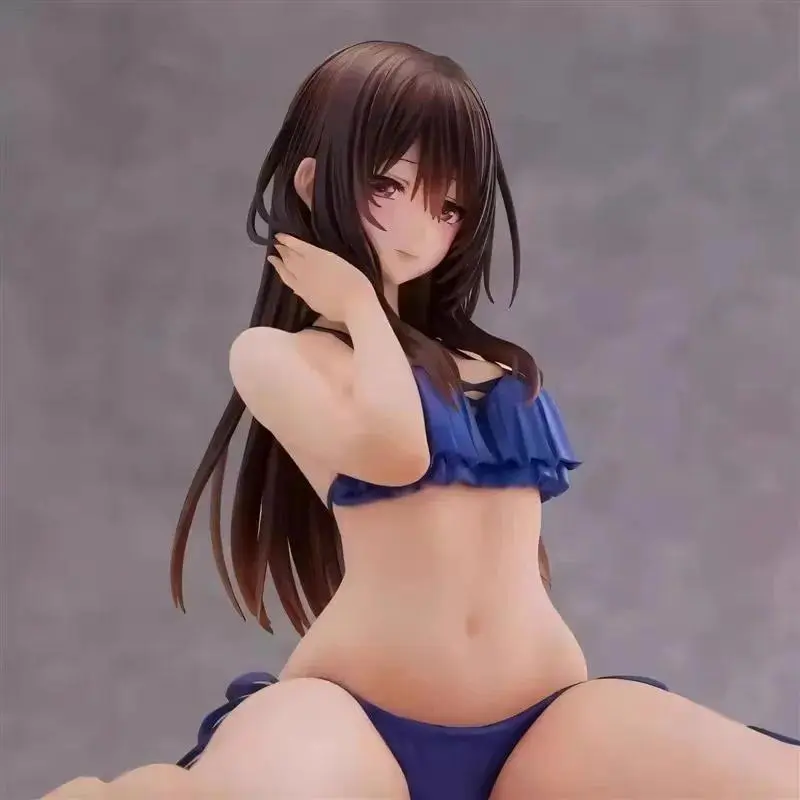 2026 New 12cm Beautiful Girl Anime Figure of Shuicheng Huashi Swimsuit Version, Case, Desktop and Car Ornament for Men