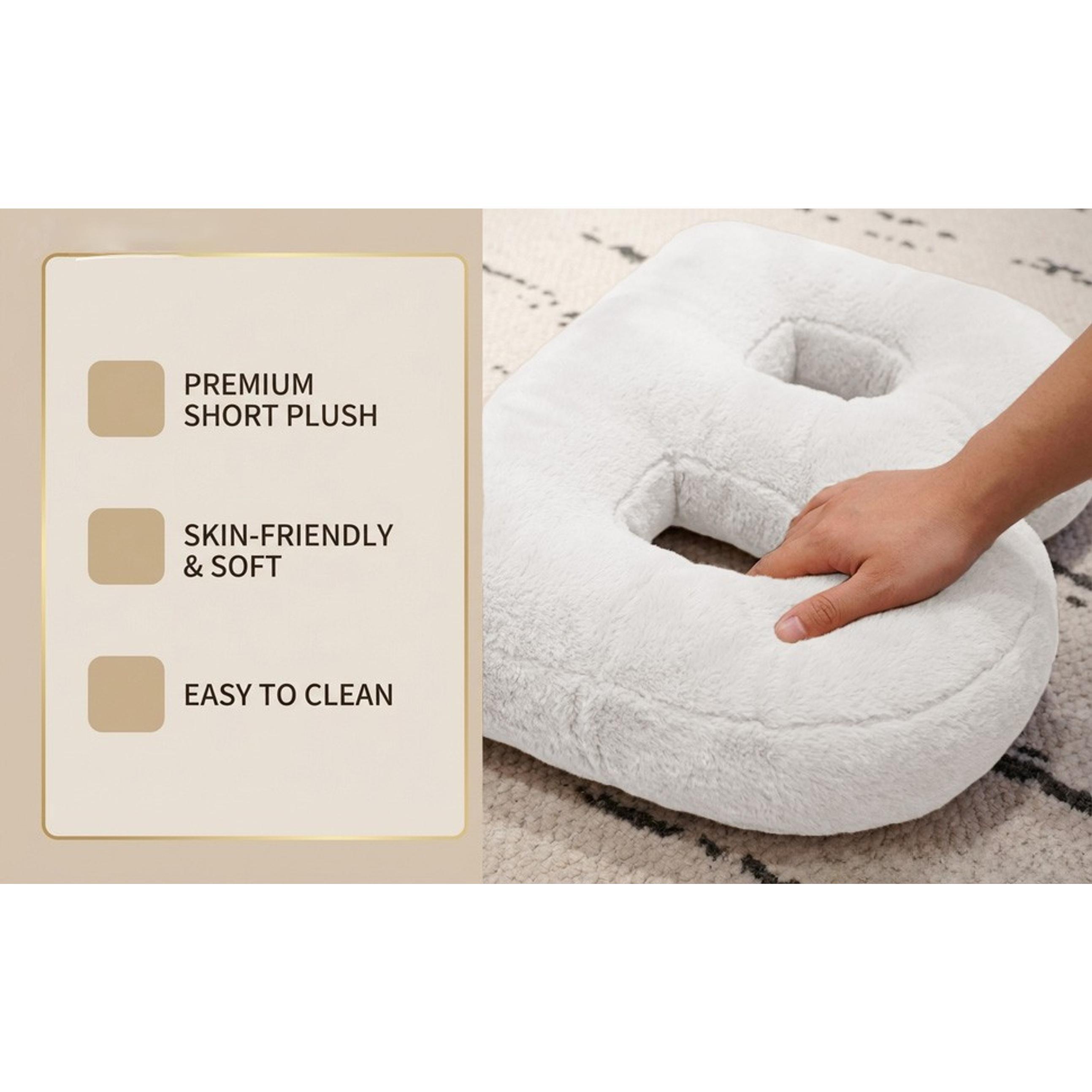 Letter Plush Pillow, Letter Hugging Throw Pillows, Decorative Initial Letter Shaped Throw Pillows for Bed Couch, Letter Pillows English Alphabet A to Z for Sofa Bedroom Living Room Decor (A)