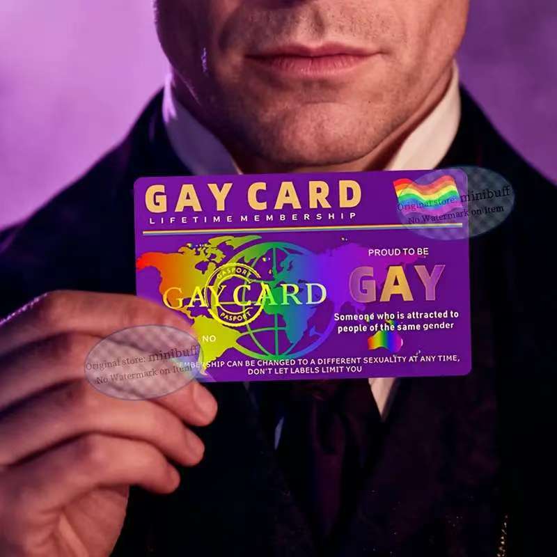 1 or 3 LGBTQ+ Pride Lifetime Membership Cards - Non-adhesive PVC gay ID-style membership cards, souvenirs for LGBTQ+ individuals and allies, birthday and community event gifts, rainbow heart design, high-gloss texture printing, funny and humorous style