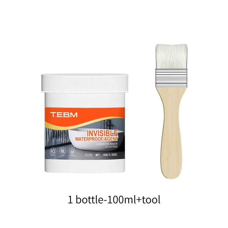 Transparent Sealed Waterproof Coating, RV Roof & Home Effective Water Proofing, Compatible with Brick Marble Cement Floor Ceiling, Waterproof Sealant Mastic