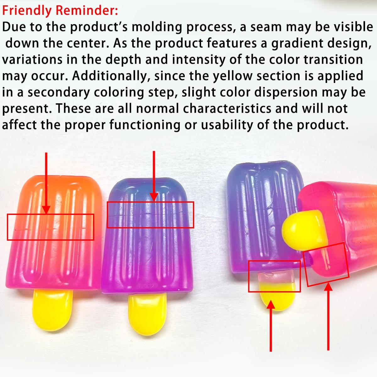 Soft Gel Ice Cream Stress Relief Toy, Squeeze Toy, Summer Ice Cream Shape, Relaxing Toy, Novelty Gift, Birthday Party Favors