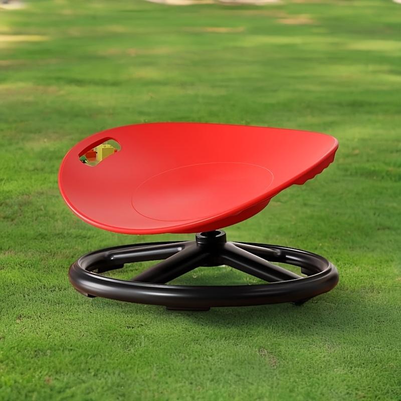 One durable plastic swivel sensory chair with an oval eggshell design, upgraded non-slip base, training and rehabilitation equipment suitable for training centers and home use, improving balance and concentration, exercise chair, wave-shaped seat cushion.