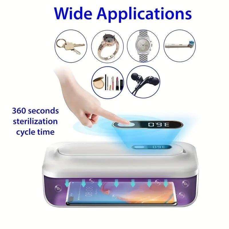 Portable UV Disinfector Box, Detachable UV Rod, Ideal for Phones, Cosmetics, Underwear, Compact and Lightweight, Essential Home Sanitizer