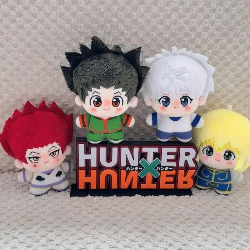 2026 hot item 10cm Hunter X Hunter Plush Toy Anime GON·FREECSS Cute Soft Stuffed Doll Killua Zoldyck Keychain Bag Pendant Kids Birthday Gift Popular toys
