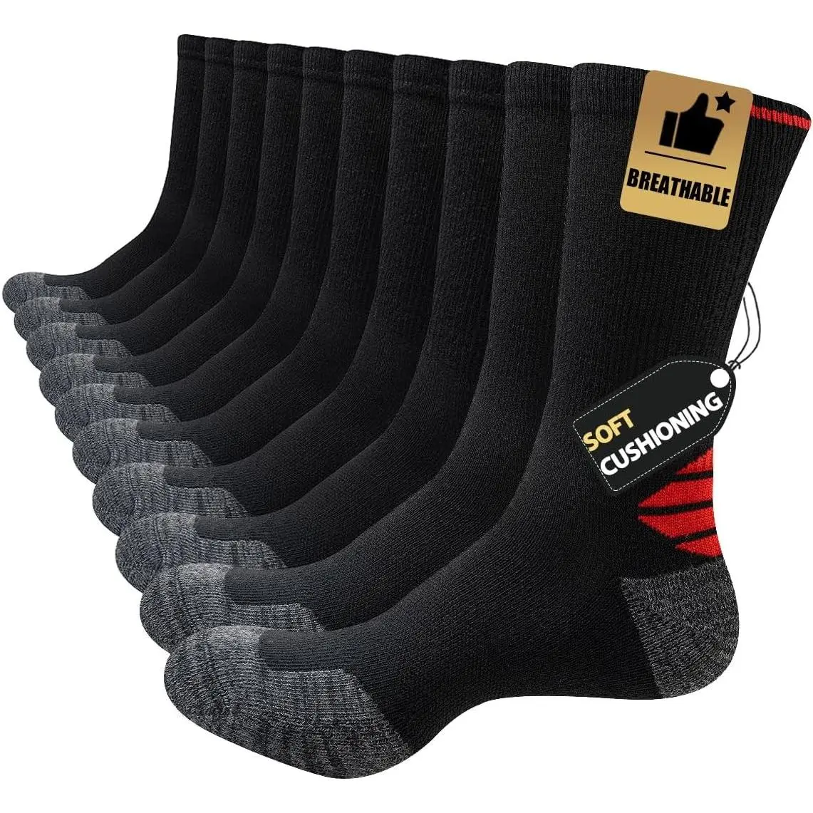 Black Multicolor(5 Pairs)