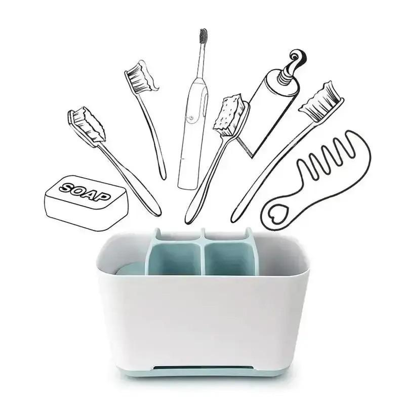 ⚖️ [Shatterproof] Plastic Dental Care Sorter | Sink Countertop Bin - (Check Product Size)