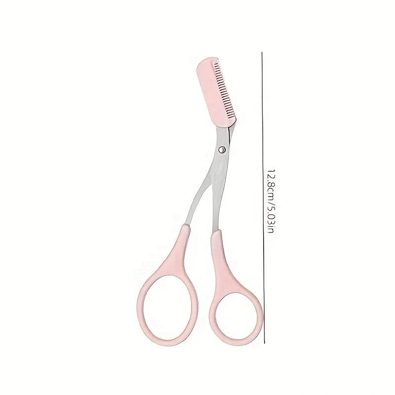 Portable Eyebrow Trimmer Set, 5 Counts/set Stainless Steel Eyebrow Scissors, Precision Eyebrow Tools, Makeup Tools for Women, Eyebrow Kit, Eyebrow Styling Kit