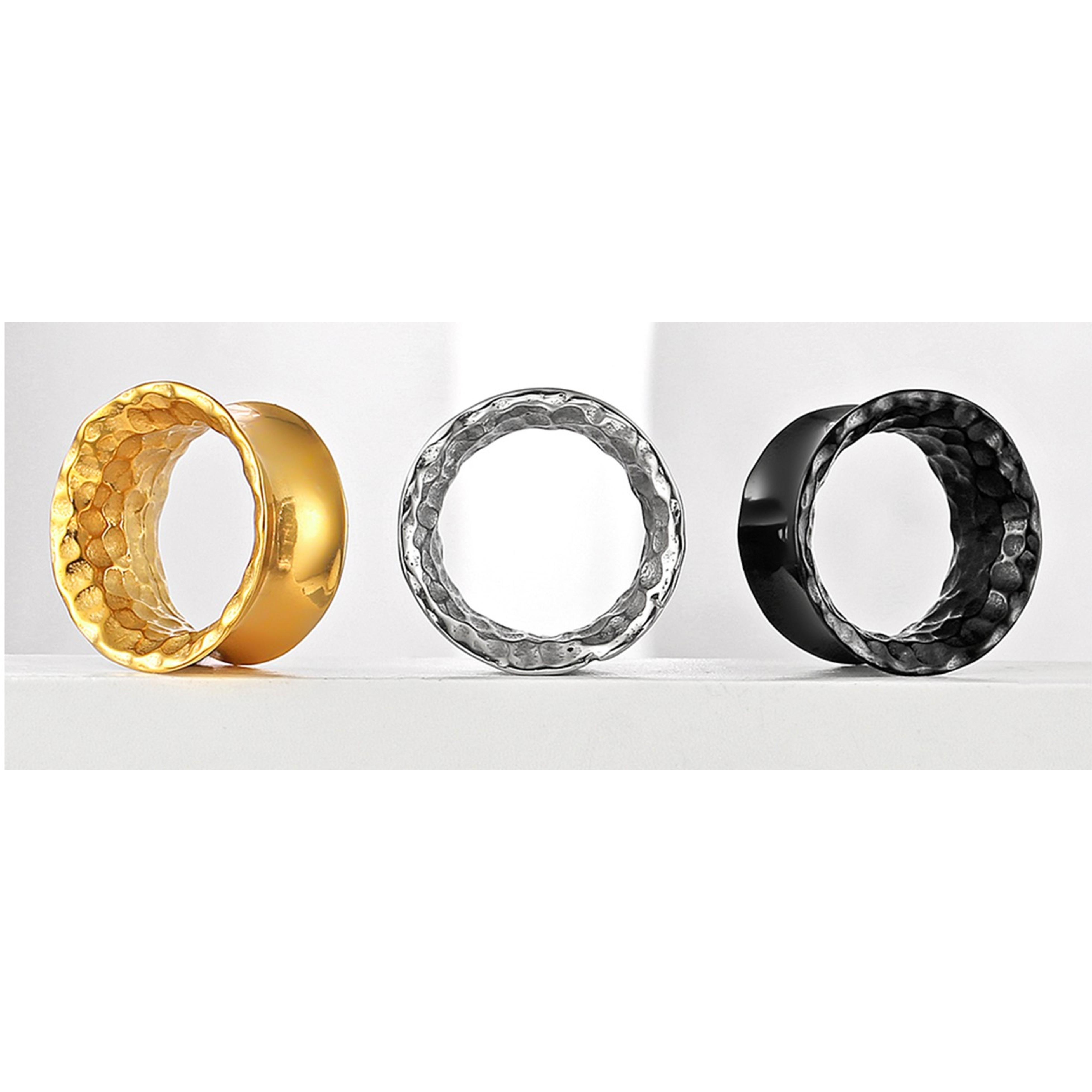 3 PCS 14G-0G Cozy Glass Septum Stretching Kits Pincher Taper with O-Rings Buffalo Septum Retainers Hypoallergenic Fresh Stretch Body Piercing Retainers Ear Hangers
