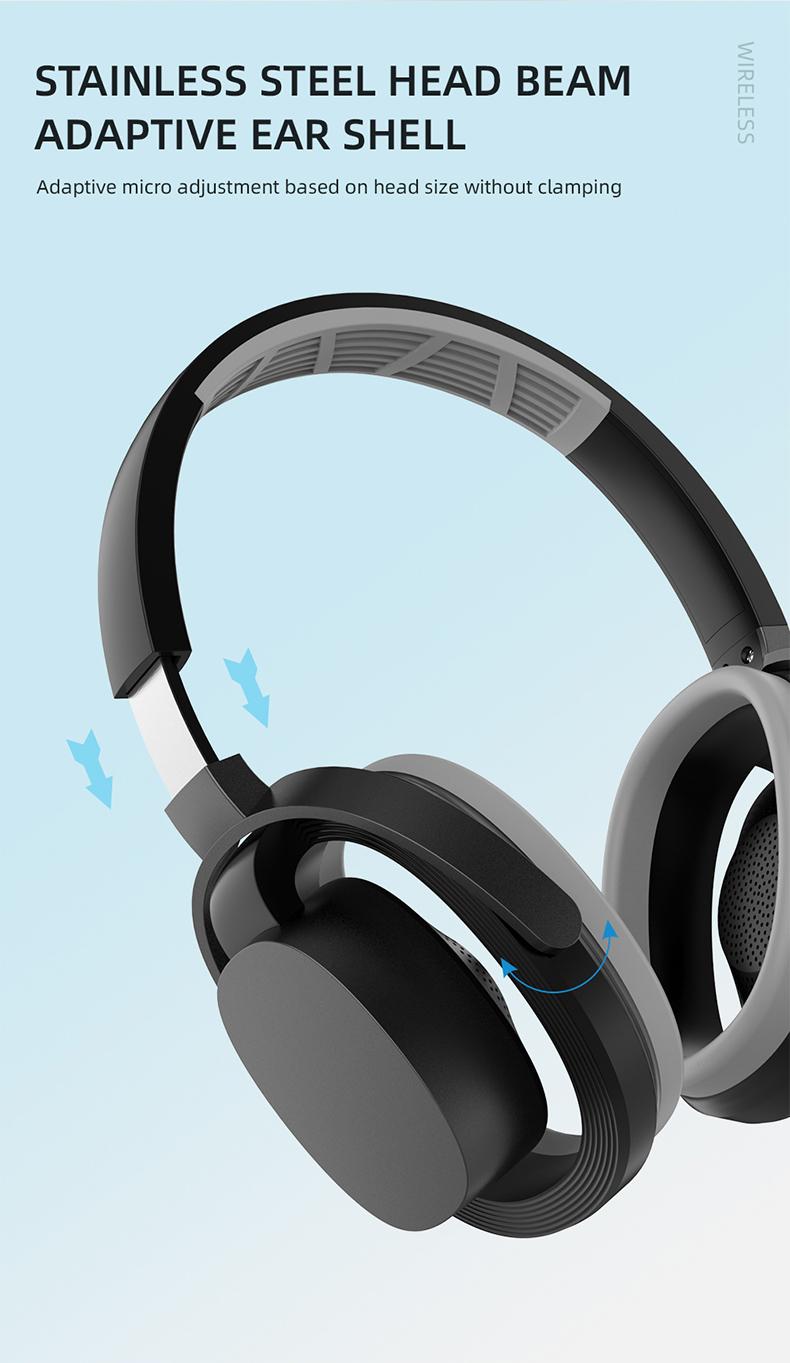 PAXA ZW-083 Headset Bluetooth Headphones，Hollow Earphone Design,Outstanding Acoustic Performance Balance Technology,  Low-Latency Sound Image Synchronization, Bluetooth 5.4 Stable Version, 30-Hour Battery Life, Suitable For Work Or Outdoor Activities.