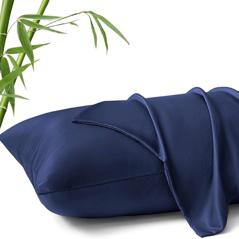 Cooling Pillowcase for Soft and Smooth Touch, Reduces Friction-Induced Breaks, Sleep Wrinkles, and Irritation, Gentle on Skin and Hair
