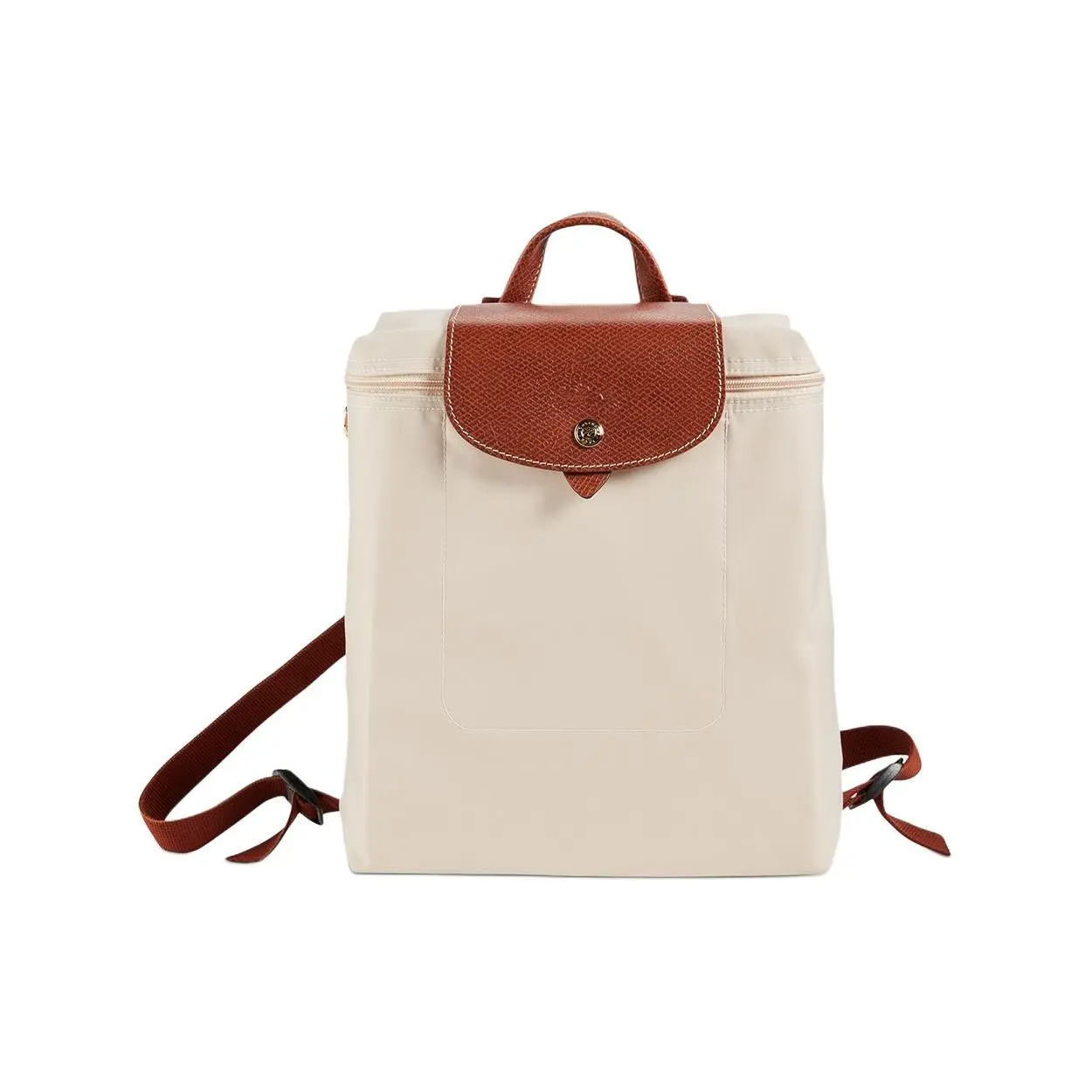 Longchamp Le Pliage Original 26 Backpack – Women’s Nylon Foldable Shoulder Bag in Beige