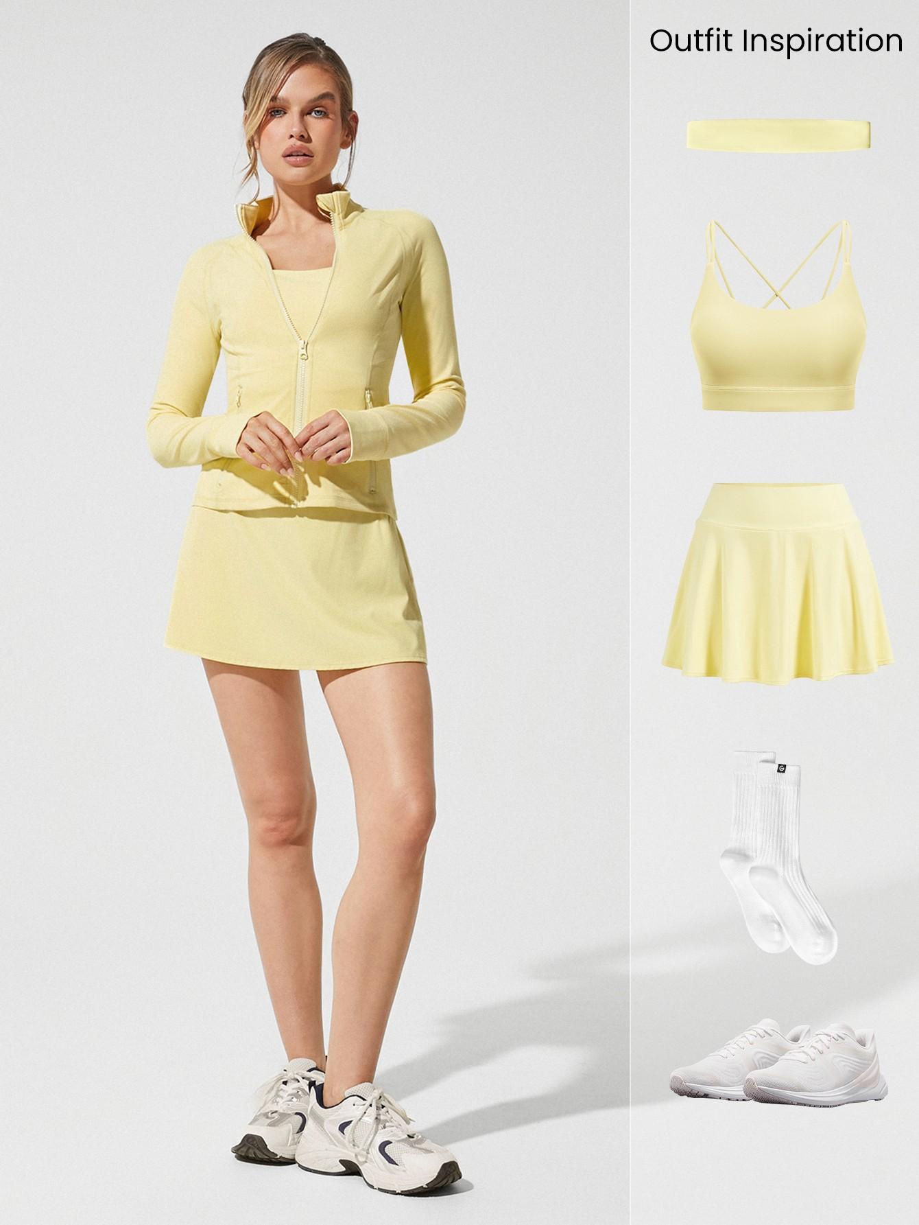 GLOWMODE FeatherFit  2PCS / 3PCS Set BBL Jacket + 4.5"Skirt +Bra