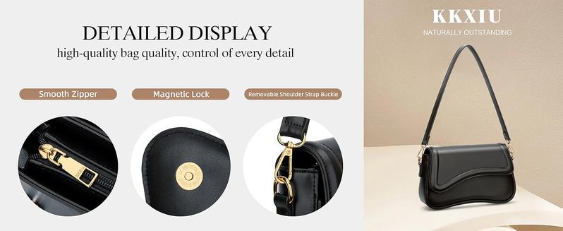 KKXIU Shoulder Bag for Women Small Clutch Purses Cute Hobo Handbag Trendy Underarm Bag