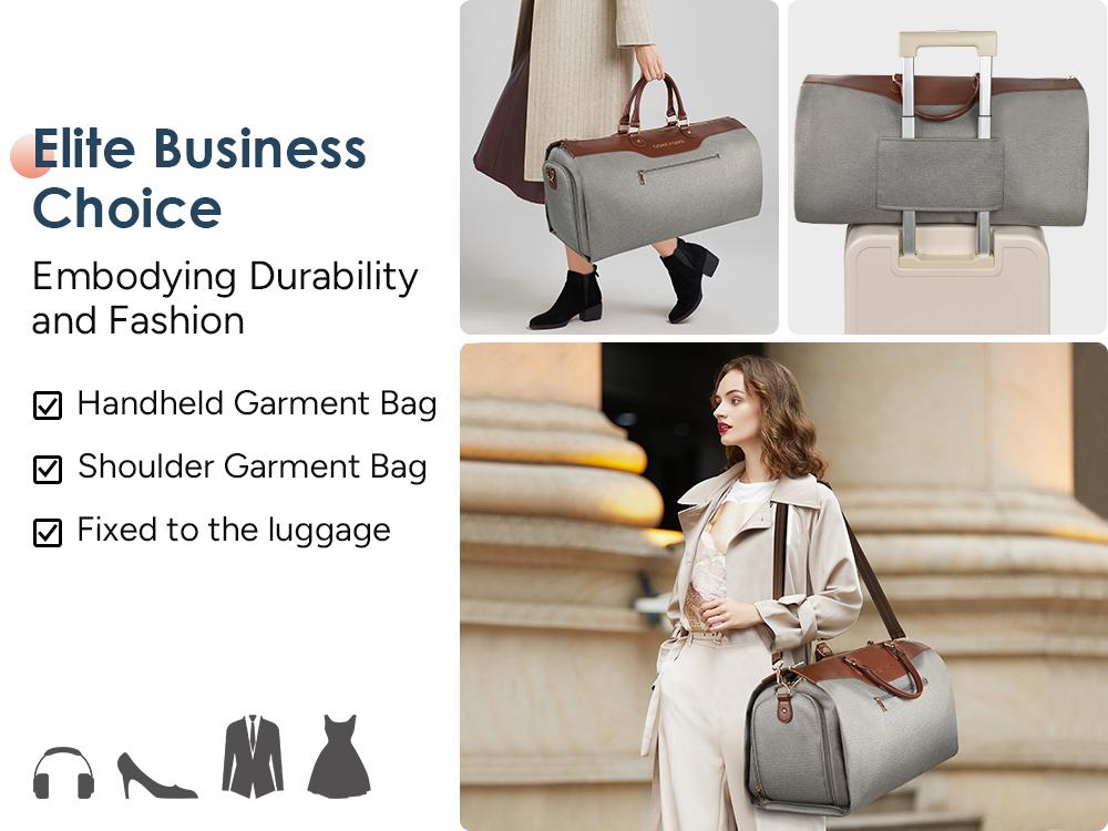 travel inspira Convertible Garment Bag with Shoulder Strap, Carry on Garment Duffel Bag for Women Men- 2 in 1 Hanging Suitcase Suit Travel Bags with Shoe Pouch travel inspira Convertible Garment Bag with Shoulder Strap, Carry on Garment Duffel Bag for Women Men- 2 in 1 Hanging Suitcase Suit Travel Bags with Shoe Pouch