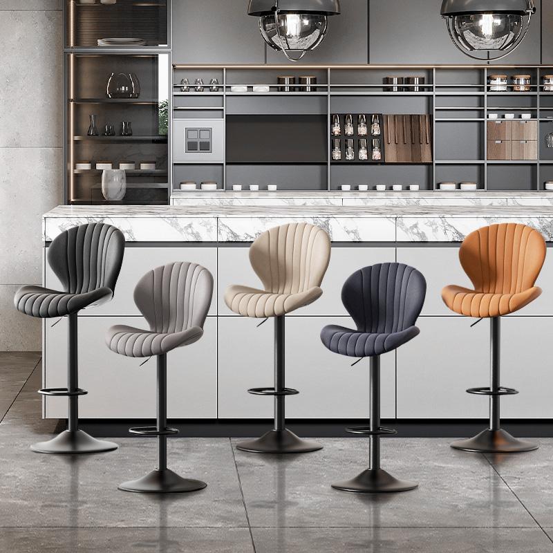 Bar Stools Set of 1/2 Modern Swivel Bar Chairs, Barstools Counter Height with High Backrest, Easy 3-5 Minute Assembly for Bar, Kitchen, Dining Room Beige