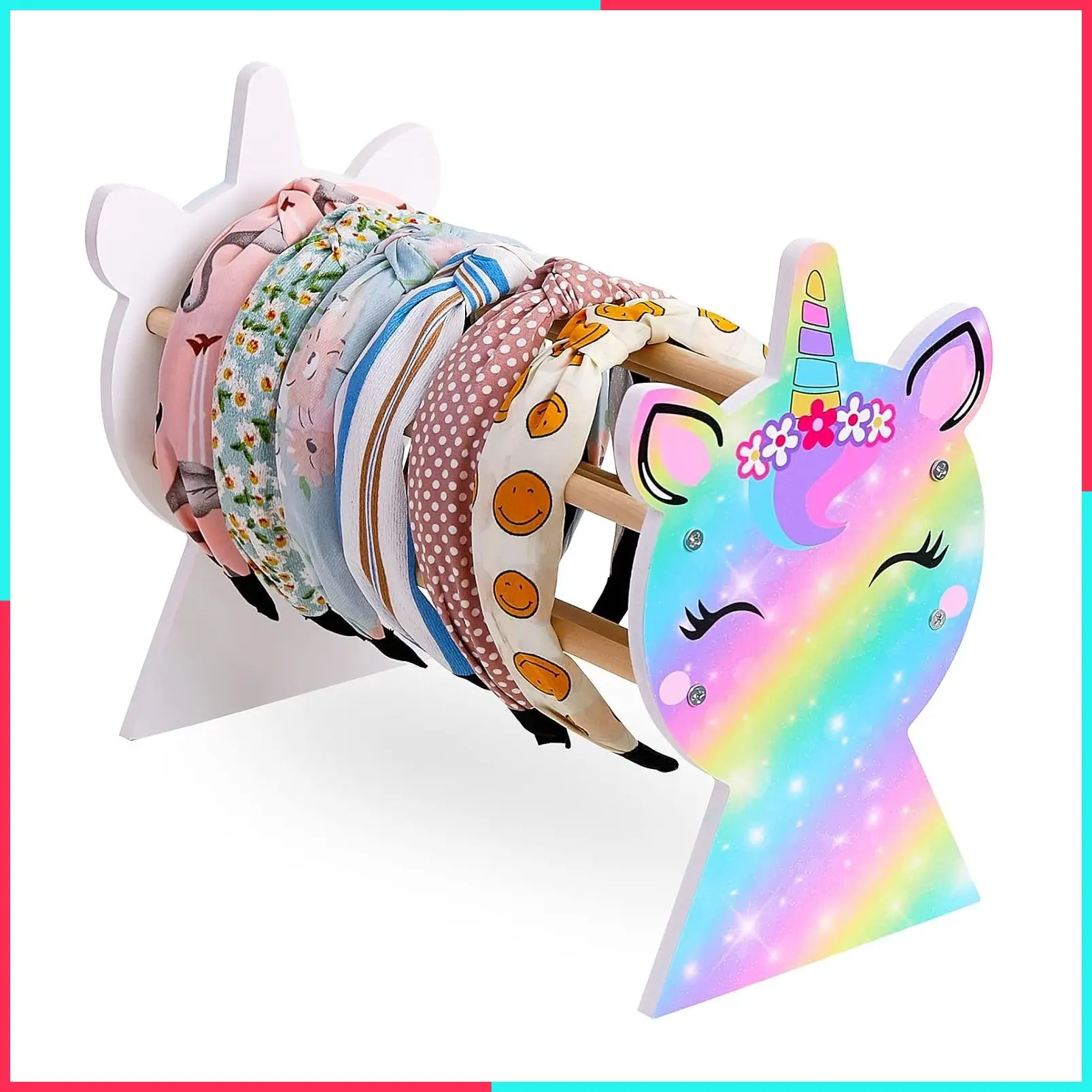 Girls Hair Hoop Headband Holder Display Organizer Stand