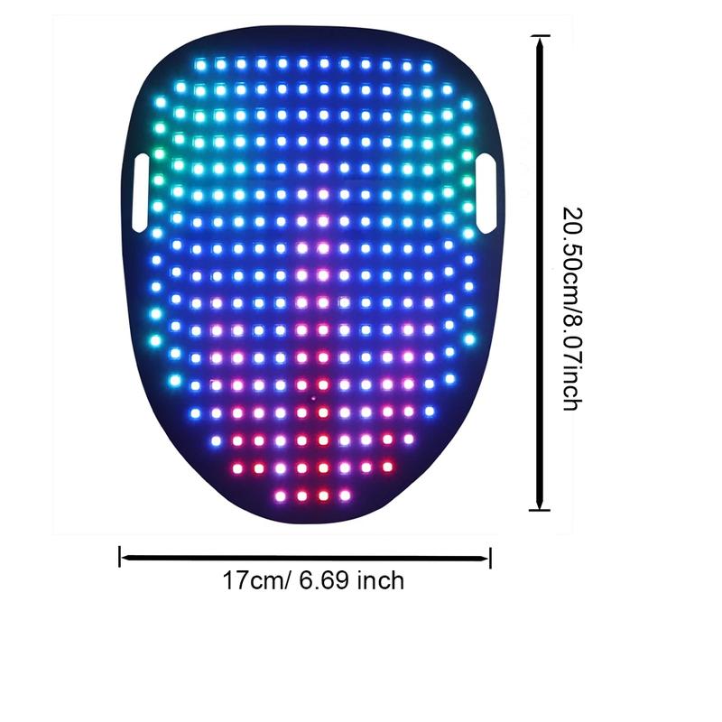 LED Light Up Mask, Gesture Sensor Mask, Cyberpunk Mask, Rechargeable Party Mask for Men & Women, Costume Accessories for Cosplay & Dance Party, Party Supplies