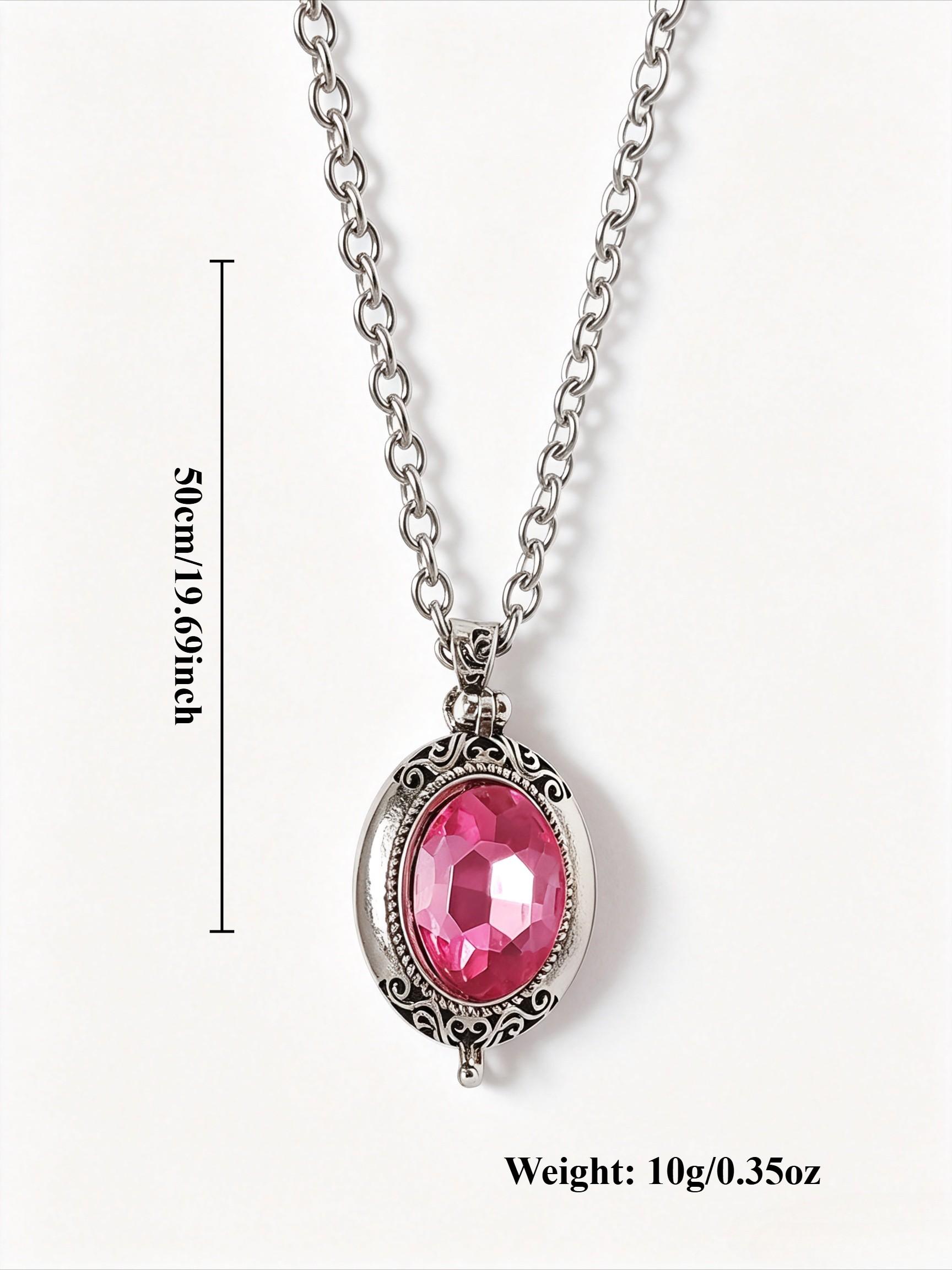 A Vintage-Style, Fashionable, Openable Rhinestone Photo Box Pendant: A Unique, Niche Design for Women—a Versatile Picture Necklace for Everyday Wear and Commuting