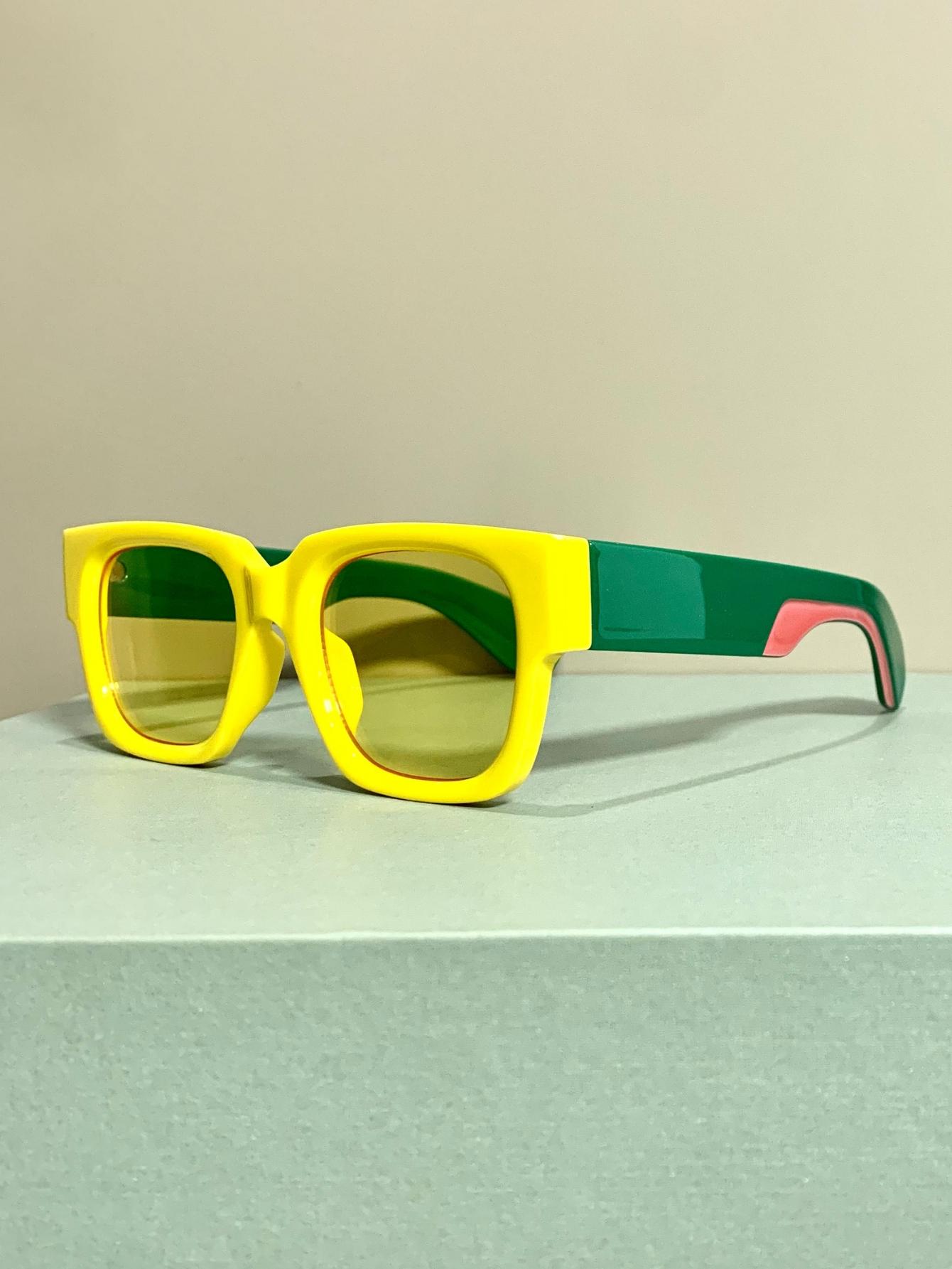 Small Square Glasses, Simple and Casual Fashion Eyewear, Thick-Frame Eyeglasses for Men and Women, Perfect for Daily Wear, Square Chunky Frame, Square Frames Glasses