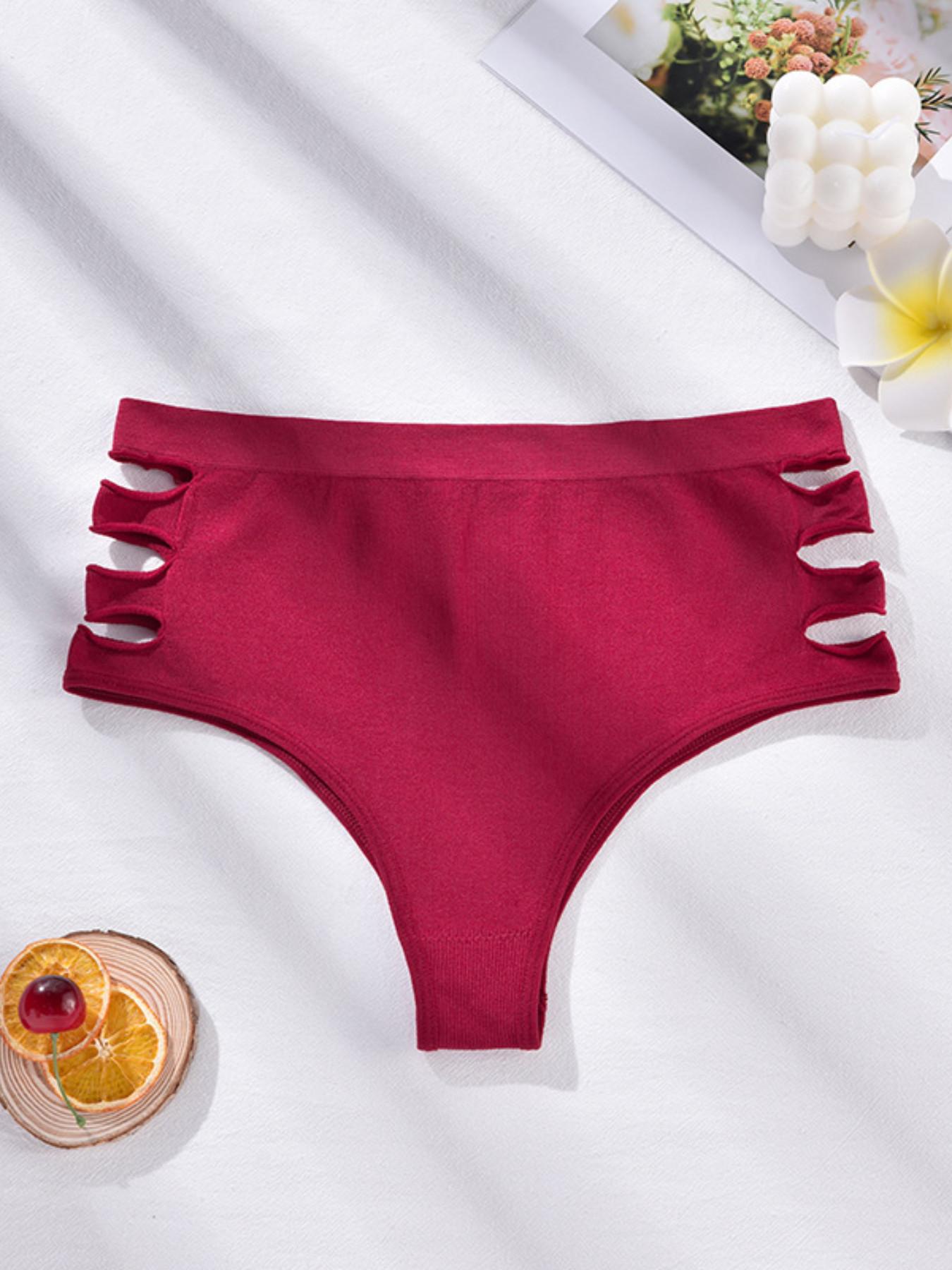 5-Pack Seamless High-Waisted Triangle Panties for Women, Tummy Control and Butt Lifting, Breathable Mesh Design, Comfortable Underwear