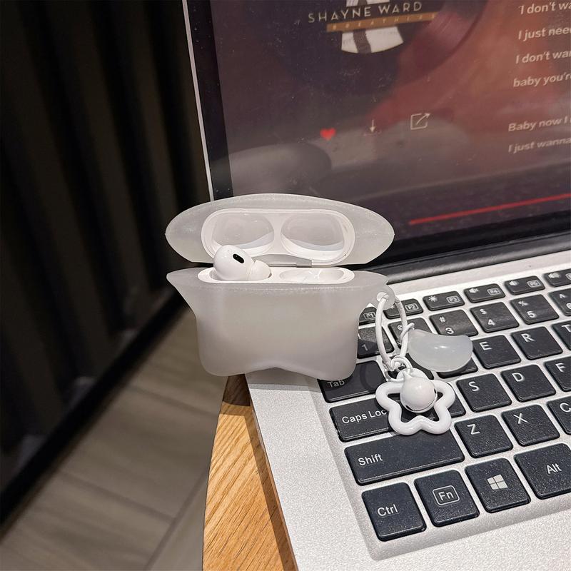 1 piece of star earphone case,Cute wireless Bluetooth earphone case, drop resistant, durable and stylish accessory, suitable for AirPods pro3/1/2/3/4/pro/pro2(Different models may have different shapes)