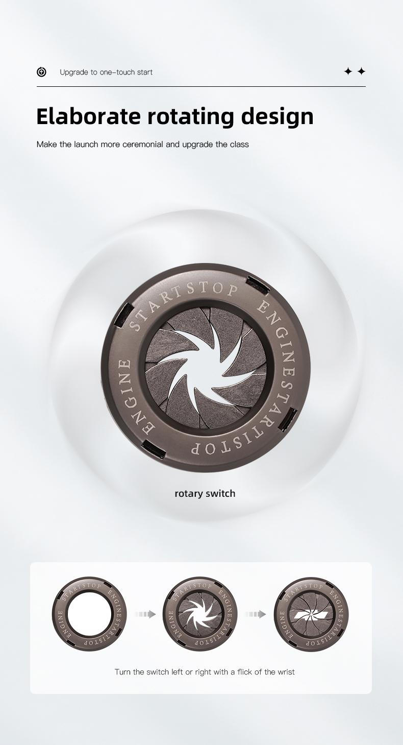 Car One Button Start Protective Cover Ignition Device Decoration For Chevrolet Corvette Montana TrailBlazer Silverado Traverse Camaro Suburban Equinox Bolt Cruze Malibu Colorado Trax SS Spark Captiva Onix Spin Impala Cobalt