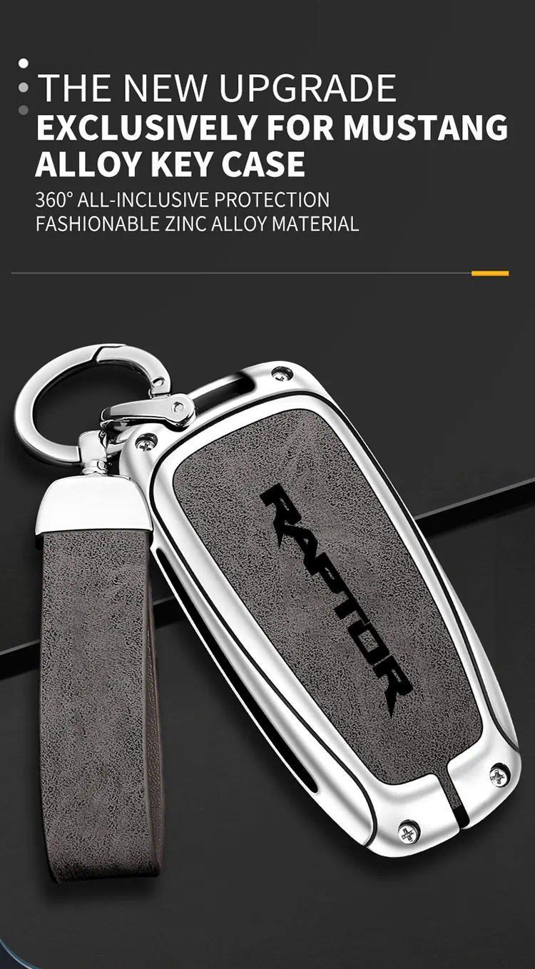 Zinc Alloy Car Remote Key Case For Ford Raptor F150 Remote Control Protector For Ford F-150 RAPTOR Car Key Cover Car Accessories