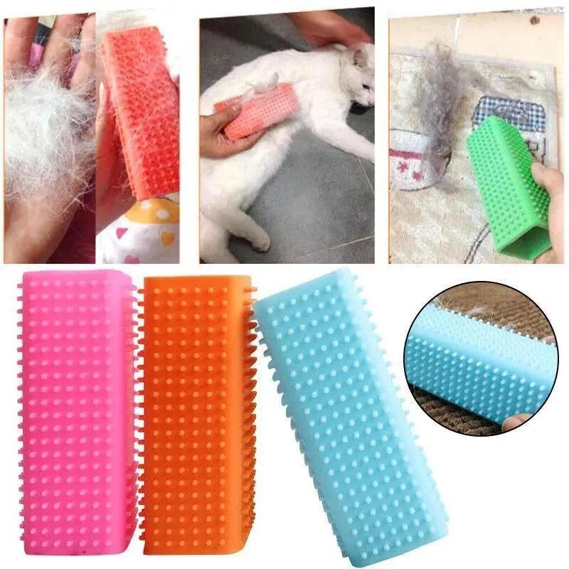 Silicone Pet Hair Remover Roller for Cars, Furniture, and Carpets, Textured Dog and Cat Hair Brush, Ideal for Sofas and Vacuum Cleaners, Pet Grooming