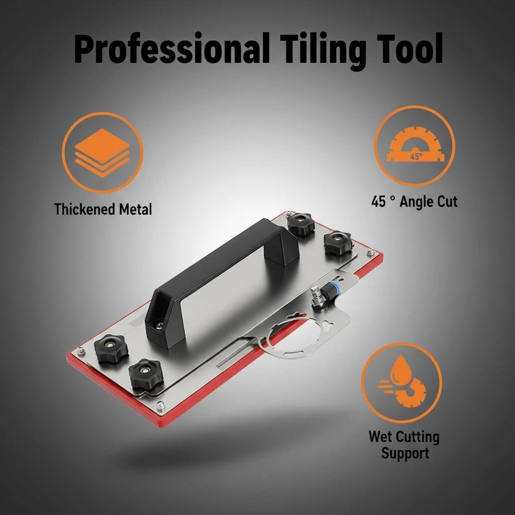 Portable 45-Degree Cutting Tool | Durable Structure with Dust Extraction System, Ideal for Indoor and Outdoor Use, No Electricity Needed, Includes Hose, Perfect Gift for Enthusiasts and Construction Workers