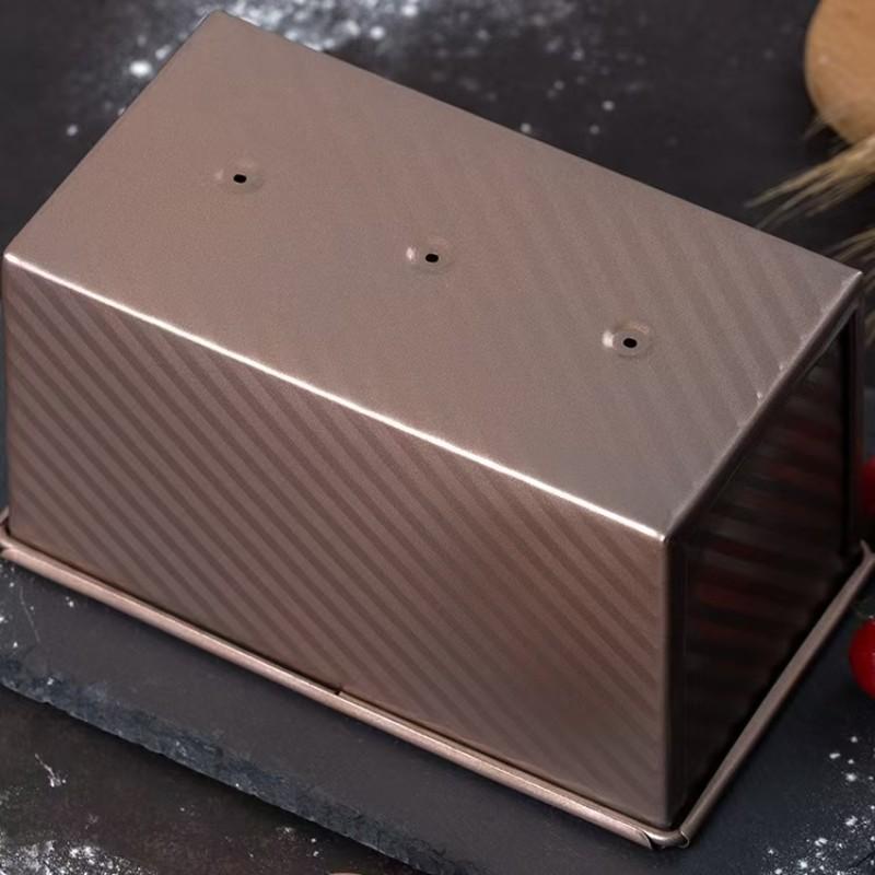 15.87oz  2pack Pullman Bread Pans with Lid, 1LB Capacity Bread Loaf Pan, Non-Stick, Easy Release Sandwich Bread Loaf Pan for Baking Homemade Bread Bakeware Reusable Mold