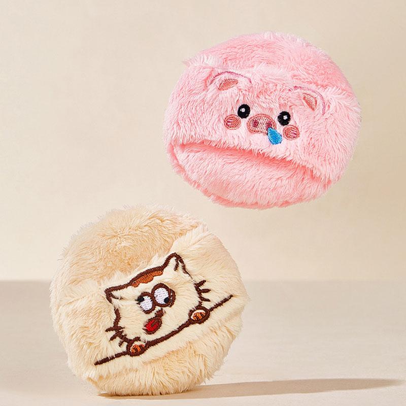 Cute and soft plush powder puff, soft and comfortable, thick flocking, skin-friendly, for loose powder setting