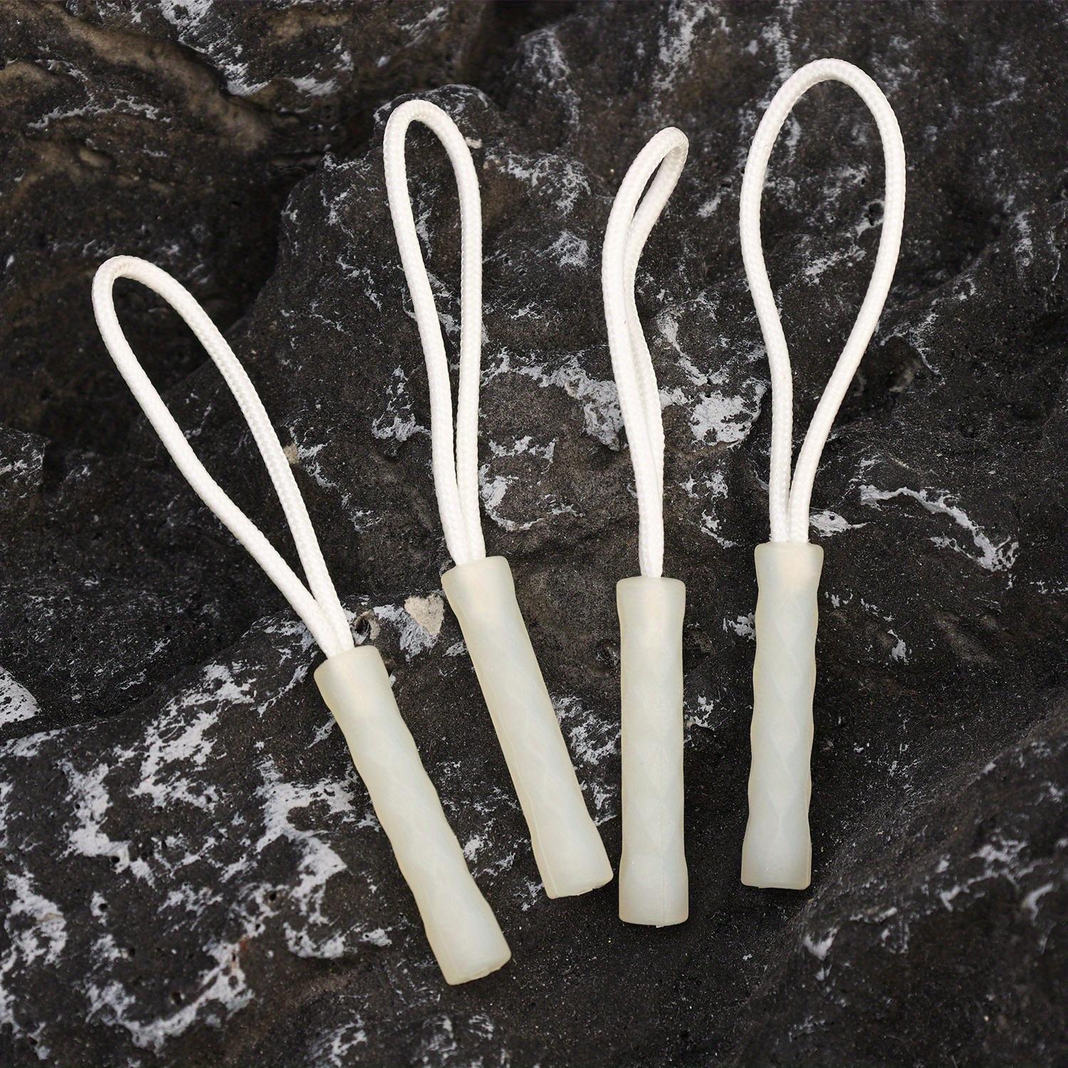 5pcs luminous zipper travel bag zipper clothing bag luminous zipper head outdoor tent backpack replacement luminous zipper tail rope luminous zipper head tail rope