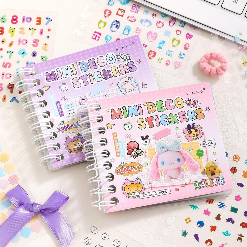 25 Sheets Mini Fairy Tale Sticker Book 2.0 Series Handmade Decoration, Creative Collage Materials DIY Scrapbook Diary Frame Background Gift Packaging Greeting Card Phone Case Water Cup Sticker Album