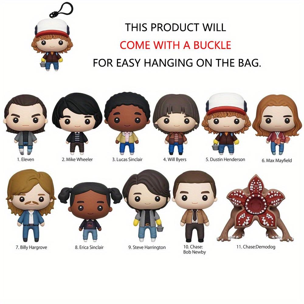 Stranger Things Officially Licensed 3D Anime Characters Series 2 Mystery Blind Bag Bulk Bag Clip Keychain Mike Wheeler Eleven Exquisite Collectible Suitable For Family And Friends Christmas Birthday Surprise Gift