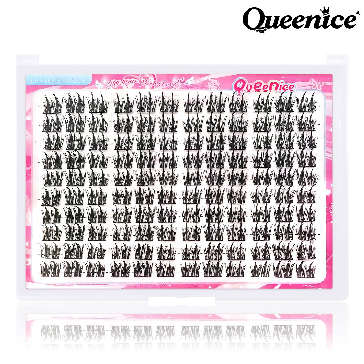 Manga Cartoon Lash Extension Kit, Self-Adhesive Individual Cluster Lashes, Natural Pointed Wet Look Eyelashes with Glue & Tweezers, Beginner Friendly DIY Lash Set for Home Makeup