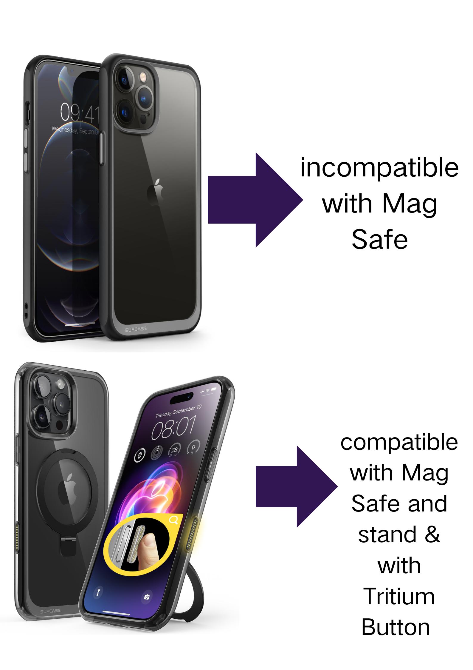 SUPCASE iPhone 16-11 Case with Camera Control Capture Button MagSafe Compatible Slim Clear Shockproof Magnetic Protective Smartphone Cover Cellphone Protection