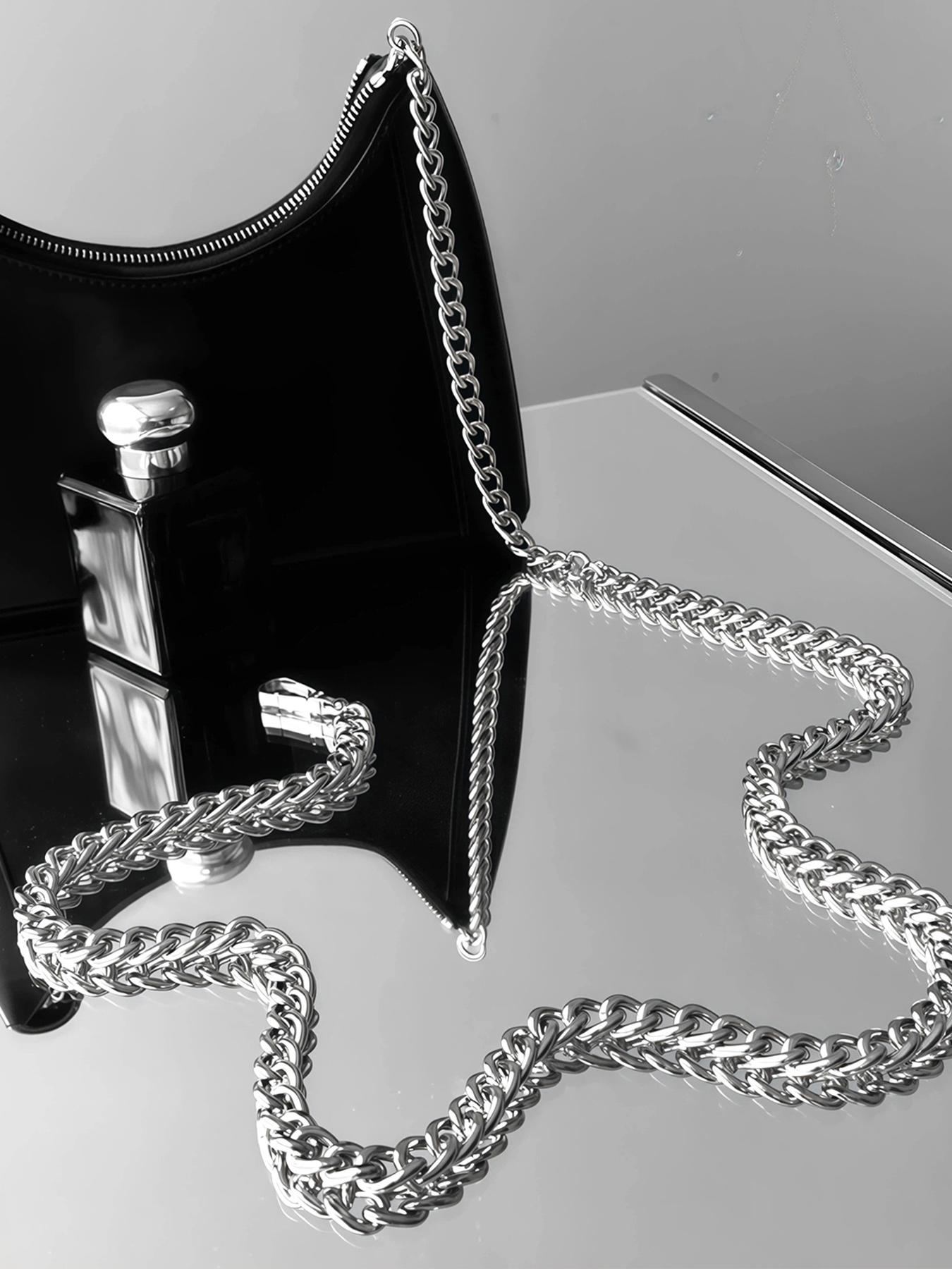 Metal Chain Strap, Purse Chain Straps Replacement, Handbags Chain Handles for Shoulder Bags, Purse DIY Crafts