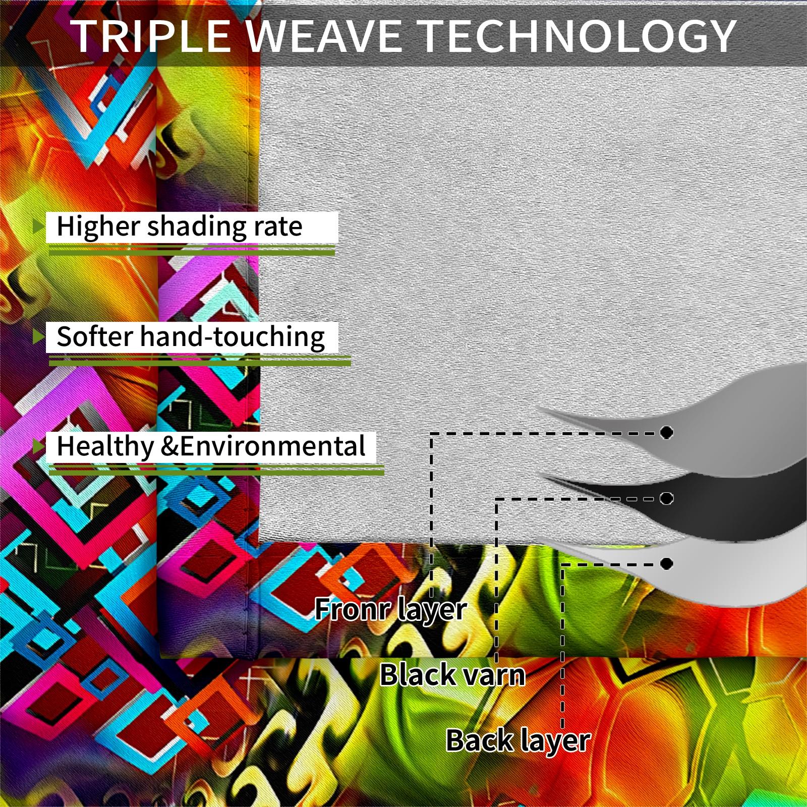 2 Panels Boho Paisley Print Blackout Curtains, Vintage Ethnic Style Darkening Grommet Window Drapes, HD Digital Print, Soft Durable & Light Blocking, Perfect for Bedroom, Living Room, Dorm & Studio Home Decor