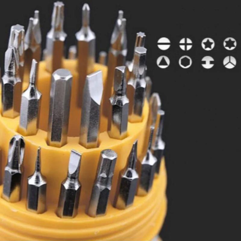 31 In 1 Precision Screwdriver Game Torx Alen Philips Miscellaneous Key Tips Replaceable Screwdriver Bits